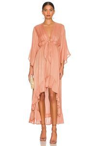 New *DEFECT* Sundress Juliana Dress Saint Barth Terracotta XL REVOLVE MSRP $152